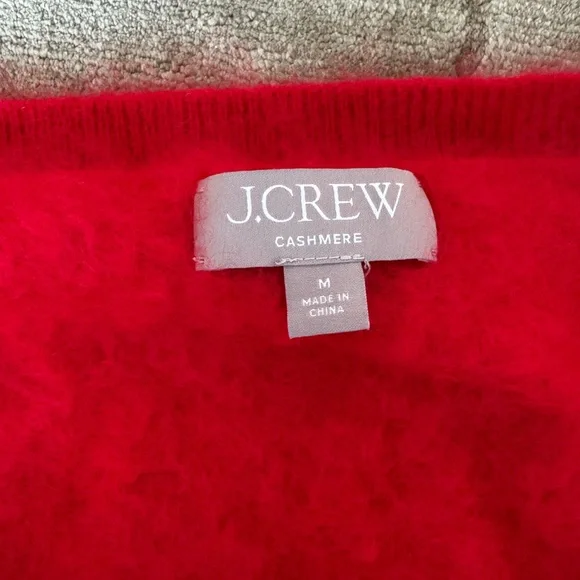 J. Crew Cropped Fluffy Cashmere Sweater - Picture 2 of 4